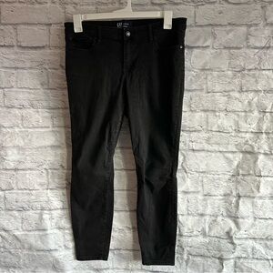 PREOWNED GAP WOMENS BLACK JEAN LEGGINGS WOMENS SIZE 32 SIZE 14